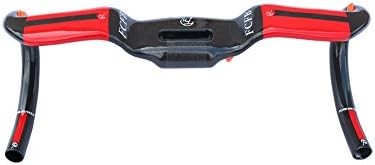 FCFB Ultralight Toray T800 Carbon Fiber UD Glossy Road Bike Bicycle Handlebar Handle Drop Bar red white green (red, 400mm)