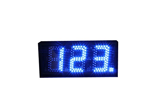 AZOOU IR Remote Control 5" LED Days Countdown Timer Support Max 999 Days Count Blue Color