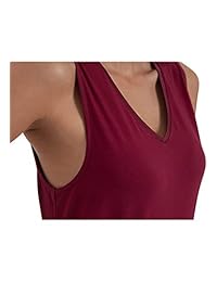 LazyCozy Camisón de bambú sin mangas para dama