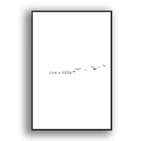 Framed Canvas Wall Art for Living Room, Bedroom Simple Words Canvas Prints for Modern Home Decoration Ready to Hang - 16"x24" inches