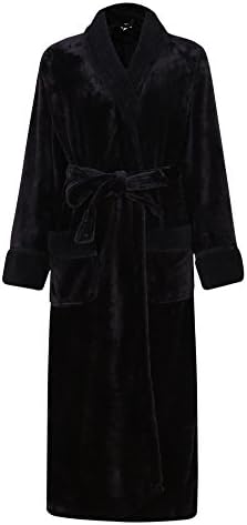 Amemory In Women's Soft Fleece Bathrobe Robe AMW91591-F-XL