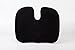 AERIS Memory Foam Seat Cushion - Chair Pad with a Buckle to Prevent Sliding -Machine Washable Black Plush Velour Cover