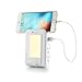Houzetek Wall Mount Charger, 2 USB Ports & 4 AC Outlets LED Night Light Charging Station, Surge-Protected Power Socket Extender Topside Phone Holders primary