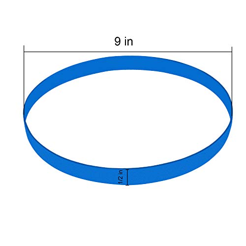 2 Pack Urethane Band Saw Tires, Be Applicable 1/2" Inch Wide by 9" Inch Diameter Band Saw Wheel Low Noise and Durability. (Wheel 1/2" Wide x 9" Dia, Blue) ...
