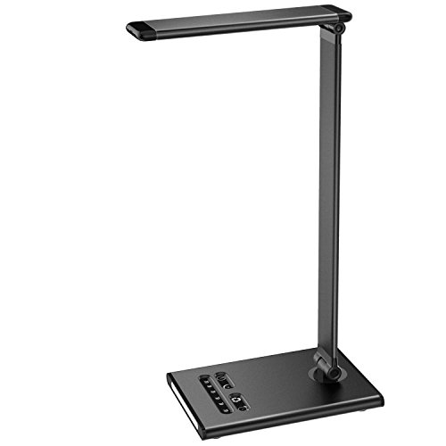 MoKo Dimmable LED Desk Lamp, Builtin Nightlight/Bedside Lamp + USB