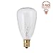 25 Pack - Clear ST35 Bulbs for Patio String Lights Fits E12 and C7 Base 7 Watt, for ST35 and G40 Replacement Bulbs for Patio Lights