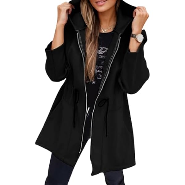 ジャケット・アウター WEWILL HOODED COAT BLACK Size 3 WINDLAND COAT W - dark navy S - Women's softshell coat Women's