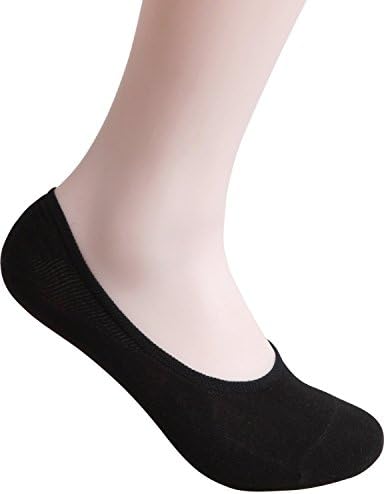 American Trend Women's No-Show Low-Cut Sock Liners Silicon Heel Grip (FBA)