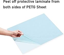 (5 Pack) PET Sheet Panels - 11" x 14" x 0.04" Clear