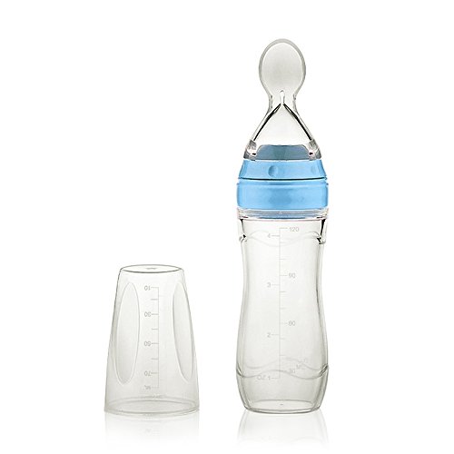 Homeused Baby Feeding Bottle With Spoon By Pixco Feeder Food Rice