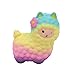Echou Jumbo Sheep Squishy Cute Alpaca Galaxy Super Slow Rising Scented Fun Animal Toys (Colorful)