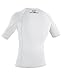 O'NEILL Unisex Child Youth Basic Skins Upf 50+ Short Sleeve Rash Guards, White, 8 US