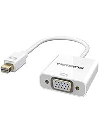 VicTsing   Cable adaptador Mini Display Port DP a DVI VGA HDMI TV AV HDTV 3 in1 Negro para Mac Book, iMac, Mac Book Air, Mac Book Pro y Mac mini-rectangle forma
