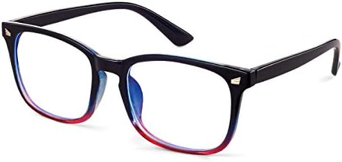 GEKKALE Blue Light Blocking Glasses for Men Women, Anti Blue Light Computer Reading Gaming Glasses, Anti Eyestrain UV Filter Lens Lightweight Frame Eyeglasses HD Clear Lens Glasses