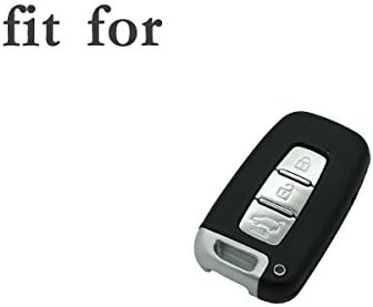 BROVACS Paint Metallic Colour Shell Cover ABS Hard Case Holder Compatible with HYUNDAI KIA Smart Remote Key Fob 3 Button SV0101 Black - Image 4