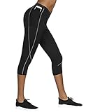 FeelinGirl Women's Weight Loss Calorie Burning Thigh Fat Burning Sweat Sauna Pants with Side Pocket