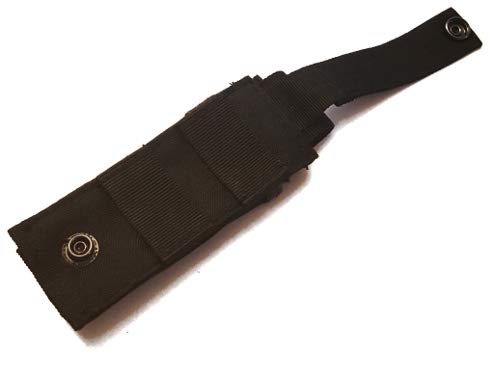AccessoryHappy Premium Outdoor Hunting Tactical Holster Fast Mag Carry Pouch MOLE System fits Single Pistol Magazine, Knife, Flashlight, EDC Organizer Pouch EMT Mini Scissor Tool Pouch (Black)