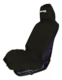 Seat Saver - Waterproof Removable Universal Car Bucket Seat Cover - Easy on and Off (Black)