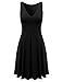 DRESSIS Women's Casual Sleeveless V Neck Flared A Line Dress S to 3XL (11 Colors)
