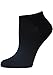 Womens Athletic No Show Running Socks 8 Pack Black, shoe size 4-10