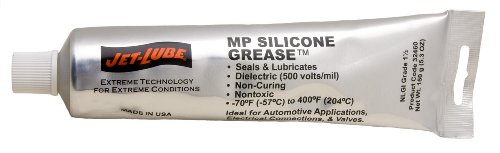 Jet-Lube 324605 MP Silicone Grease, 5.3 oz. Squeeze Tube, Translucent