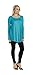 Free to Live Women's Loose Flare Fit Extra Long Tunics (XL, Jade)