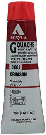 Acryla Gouache Crimson D001 20 ml (No. 6)