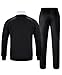 Mens Performance Track Suit Set White/Black Large