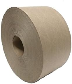 Reinforced Gummed Kraft Paper Tape Strong for shipping and sealing,Strong and Water activated Tape(2.75 Inches x 375 Feet) - By Shipping Master (2 Pack)
