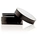 Infinity Jars Screw Top Jar 200 Ml (6.76 fl OZ) Black Ultraviolet Refillable Cosmetic Style Travel Bottles Glass Jar Empty Cosmetic Lotion Containers for DIY Beauty products, Creams or Ointment Sample