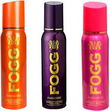 Fogg COMBO PACK OF FOGG ESSENCE DEODORANT + FOGG RADIATE DEODORANT + FOGG PARADISE DEODORANT (ALL for WOMEN) Deodorant Spray - For Women (120 ml, Pack of 3)