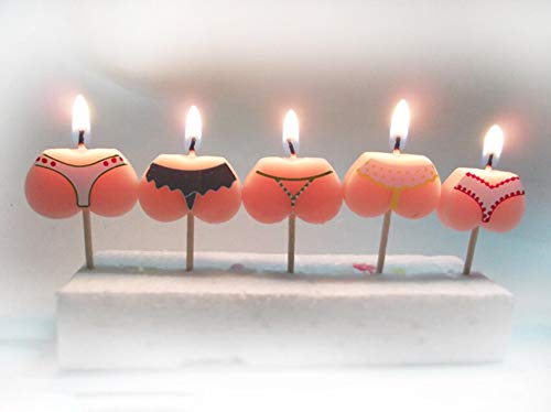 WWWL Creatieve kaars 5 Stks/set Grappige Bikini Verjaardag Kaarsen Party Cake Kaarsen Cake Cupcake Topper Decoratie… - Image 3