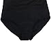 bawdy Women's Lovely Plus Size 1 Piece Swimdress Swimsuit Swimwear, Black, XXL