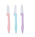 3 Pcs Foldable Eyebrow Razor and Face Razors for Women, Eyebrow Shapers Razors Shavers