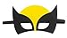 12 Pieces Superheroes Party Character Felt Fun Cosplay Masks Plus 24 Stickers - Headwear Spiderman Superman Boys and Girls Theme (Wolverine)