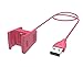 BeneStellar Fitbit Charge 2 Charger, Replacement Charger Charging Cable or Charging Cord for Fitbit Charge 2 Heart Rate and Fitness Wristband (2-Pack 1.8ft Black+Pink)
