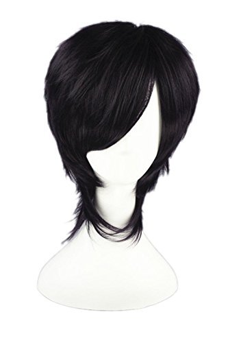 LOUISE MAELYS Men's Short Wig Cosplay Party Wig Hair Extension Anime Costume