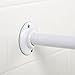 ZPC Zenith Products Corporation Zenna Home AL500W, NeverRust Aluminum Permanent Mount Shower Rod, 60 Inches, White