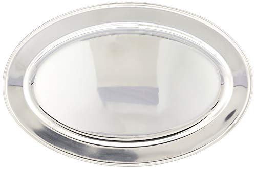 Winco opl-18 Edelstahl Oval Servierplatte, 18 von 29,2