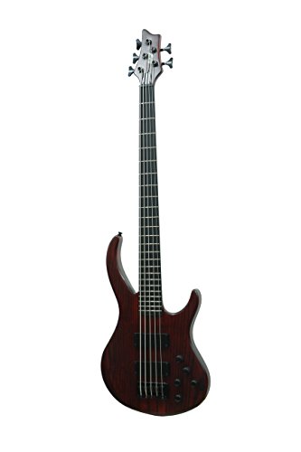 ivy IBA-500 Bass Solid-Body Electric Guitar, Trans Red