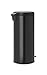 Brabantia New Icon Step Trash Can (8 Gal/Matt Black) Soft Closing Kitchen Garbage/Recycling Can with Removable Bucket