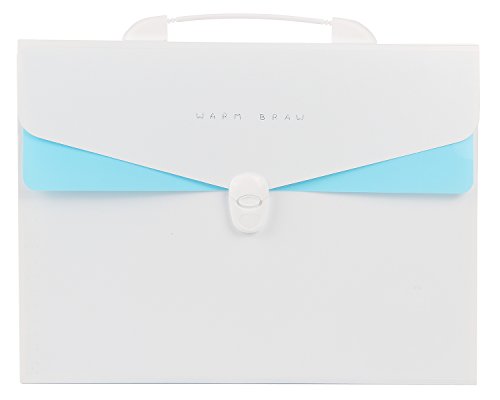 Snail&Hawk Expanding File Folder, Accordion File Organizer with Handle and Labs, A4 Size for Officer and Students