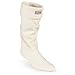 Hunter Unisex Adults Boot Socks Wellingtons Winter Warm Fleece Wellys - Cream - L