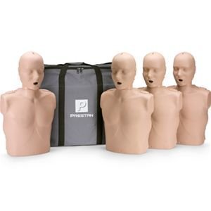 Prestan Adult Medium Skin CPR-AED Training Manikins 4-Pack (w/o CPR monitor)