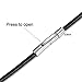 jonline24h Mens Black Leather Cord Pendant Necklace Rope Chain with Stainless Steel Clasp 3mm 16-30 inch(18)