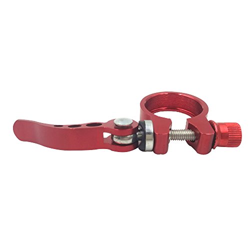 superdream Bike Bicycle Aluminum Quick Release Seat Post Clamp (34.9mm Red) - Thumbnail 5