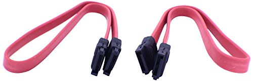 CyberTech SATA Data Cable (2 pack) Red 16" Inches