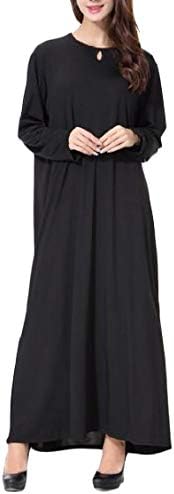 pipigo Women Saudi Arabia Ladies Abaya Long-Sleeve Gown Party Dresses