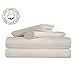LyTble 3 Pieces Solid Color Ivory White Long Staple Cotton Duvet Cover Queen Size Soft Breathable Bedding Set with Zipper Ties (Ivory White, Queen)