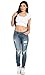 Slightly Ripped Low Rise Skinny Jeans (Plus Sizes Available)
